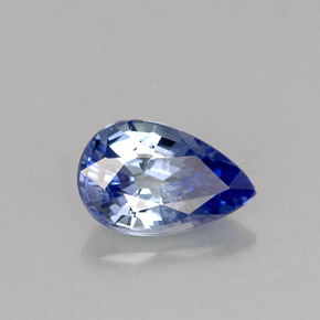 1.12 ct Blue Sapphire Stone, Natural Sapphire in Pear Facet Shape for Sale