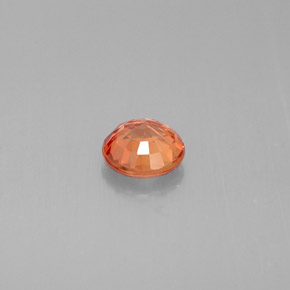 Sapphire Gemstone in 5 mm (calibrated) Size for Sale, Sapphire Stone in Red Orange Color