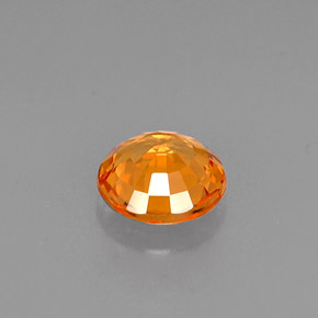 Sapphire Gemstone in 5 mm (calibrated) Size for Sale, Sapphire Stone in Yellow Orange Color