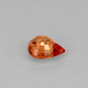 Sapphire Gemstone in 6.1 x 5.1 mm Size for Sale, Sapphire Stone in Orange Color