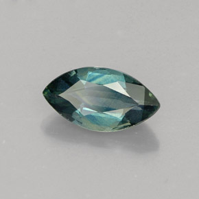 1.08 ct Green Sapphire Stone, Natural Sapphire in Marquise Facet Shape for Sale