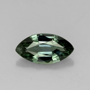 0.76 ct Green Sapphire Gemstone, Sapphire Gem in Marquise Facet Shape for Sale.