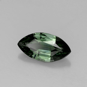 0.76 ct Green Sapphire Stone, Natural Sapphire in Marquise Facet Shape for Sale