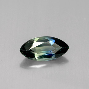 0.82 ct Green Sapphire Stone, Natural Sapphire in Marquise Facet Shape for Sale