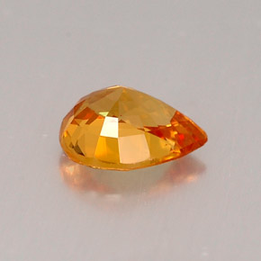 Sapphire Gemstone in 6.2 x 4.8 mm Size for Sale, Sapphire Stone in Mandarin Orange Color
