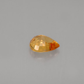 Sapphire Gemstone in 6.2 x 5 mm Size for Sale, Sapphire Stone in Orange Color