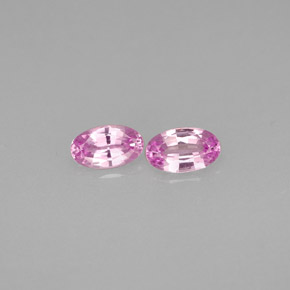 0.55 ct Pink Sapphire Gemstone, Sapphire Gem in Oval Facet Shape for Sale.