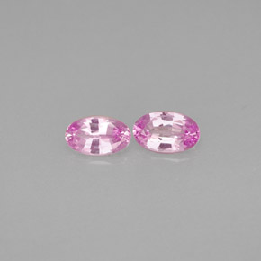0.55 ct Pink Sapphire Stone, Natural Sapphire in Oval Facet Shape for Sale