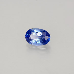 0.61 ct Blue Sapphire Stone, Natural Sapphire in Oval Facet Shape for Sale