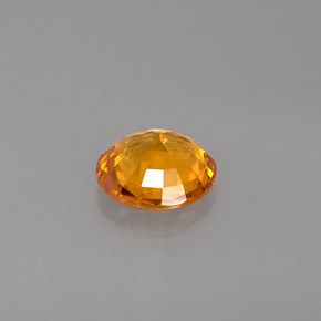 Sapphire Gemstone in 6.5 mm (calibrated) Size for Sale, Sapphire Stone in Yellow Orange Color