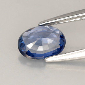 Sapphire Gemstone in 7 x 5 mm (calibrated) Size for Sale, Sapphire Stone in Cornflower Blue Color