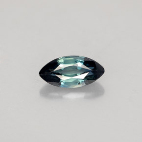 0.73 ct Green Sapphire Gemstone, Sapphire Gem in Marquise Facet Shape for Sale.