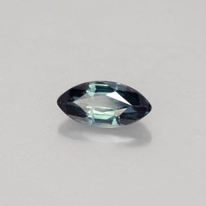 0.73 ct Green Sapphire Stone, Natural Sapphire in Marquise Facet Shape for Sale