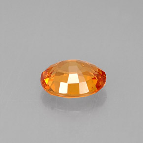 Sapphire Gemstone in 5.9 x 5 mm Size for Sale, Sapphire Stone in Mandarin Orange Color