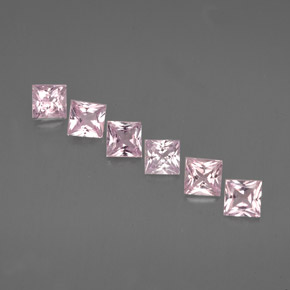 1.06 ct Pink Sapphire Gemstone, Sapphire Gem in Princess-Cut Shape for Sale.