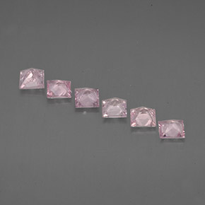 Sapphire Gemstone in 3.2 x 3.1 mm Size for Sale, Sapphire Stone in Light Pink Color