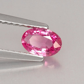 0.50 ct Pink Sapphire Gemstone, Sapphire Gem in Oval Facet Shape for Sale.