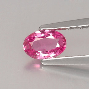 0.50 ct Pink Sapphire Stone, Natural Sapphire in Oval Facet Shape for Sale
