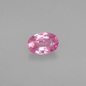 0.60 ct Pink Sapphire Gemstone, Sapphire Gem in Oval Facet Shape for Sale.