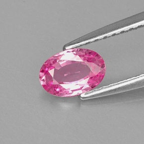 0.59 ct Pink Sapphire Gemstone, Sapphire Gem in Oval Facet Shape for Sale.