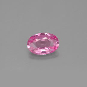 0.57 ct Pink Sapphire Gemstone, Sapphire Gem in Oval Facet Shape for Sale.