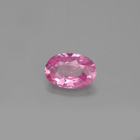 0.57 ct Pink Sapphire Stone, Natural Sapphire in Oval Facet Shape for Sale