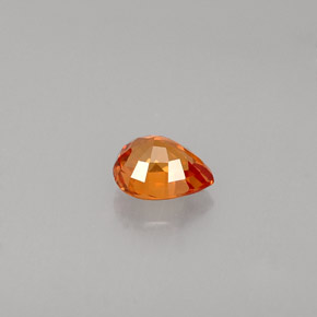 Sapphire Gemstone in 5.5 x 4.6 mm Size for Sale, Sapphire Stone in Mandarin Orange Color