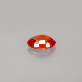 Sapphire Gemstone in 6.1 x 4.2 mm Size for Sale, Sapphire Stone in Mandarin Orange Color