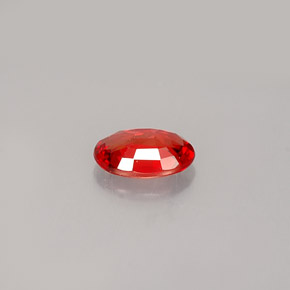 Sapphire Gemstone in 6 x 4 mm (calibrated) Size for Sale, Sapphire Stone in Red Orange Color