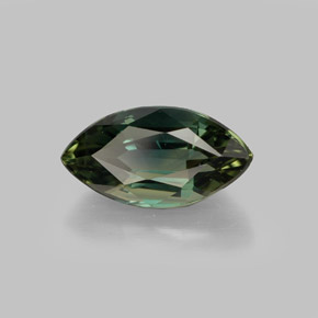 1.80 ct Green Sapphire Stone, Natural Sapphire in Marquise Facet Shape for Sale