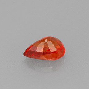 Sapphire Gemstone in 6 x 4 mm (calibrated) Size for Sale, Sapphire Stone in Red Orange Color