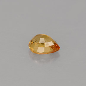 Sapphire Gemstone in 5.8 x 4.8 mm Size for Sale, Sapphire Stone in Yellow Golden Color