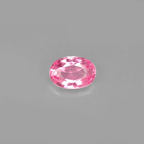 0.59 ct Pink Sapphire Gemstone, Sapphire Gem in Oval Facet Shape for Sale.