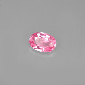 0.59 ct Pink Sapphire Stone, Natural Sapphire in Oval Facet Shape for Sale