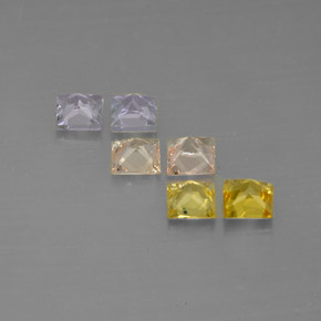 Sapphire Gemstone in 2.9 x 2.8 mm Size for Sale, Sapphire Stone in Multicolor Color