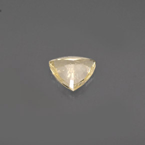 Sapphire Gemstone in 6.3 x 6 mm Size for Sale, Sapphire Stone in Light Yellow Color