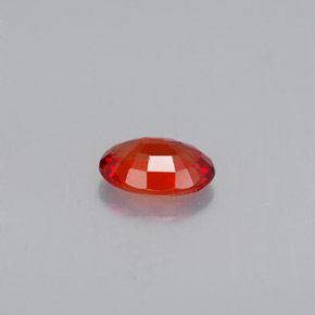 Sapphire Gemstone in 6 x 4 mm (calibrated) Size for Sale, Sapphire Stone in Reddish Orange Color