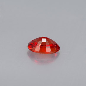 Sapphire Gemstone in 6 x 4 mm (calibrated) Size for Sale, Sapphire Stone in Reddish Orange Color