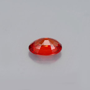 Sapphire Gemstone in 6 x 4 mm (calibrated) Size for Sale, Sapphire Stone in Reddish Orange Color