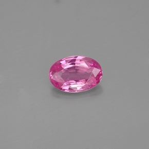 0.53 ct Pink Sapphire Gemstone, Sapphire Gem in Oval Facet Shape for Sale.