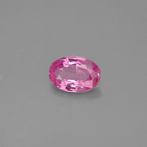 0.53 ct Pink Sapphire Stone, Natural Sapphire in Oval Facet Shape for Sale