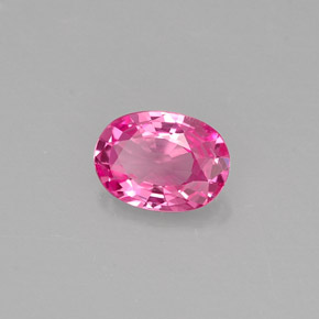 0.49 ct Pink Sapphire Stone, Natural Sapphire in Oval Facet Shape for Sale