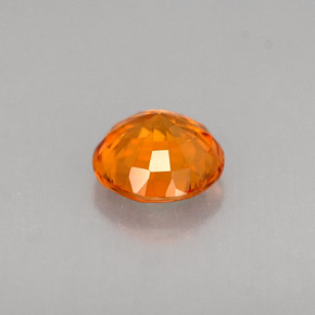 Sapphire Gemstone in 6 mm (calibrated) Size for Sale, Sapphire Stone in Mandarin Orange Color