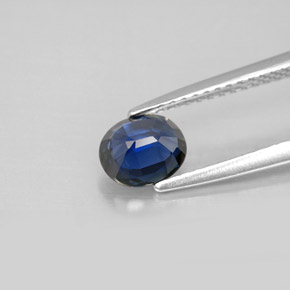 Sapphire Gemstone in 6.3 x 5.4 mm Size for Sale, Sapphire Stone in Blue Color