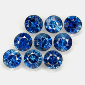 1.24 ct Blue Sapphire Stone, Natural Sapphire in Diamond-Cut Shape for Sale