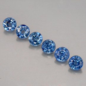 1.53 ct Blue Sapphire Gemstone, Sapphire Gem in Round Facet Shape for Sale.