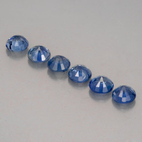 Sapphire Gemstone in 3.5 mm (calibrated) Size for Sale, Sapphire Stone in Cornflower Blue Color