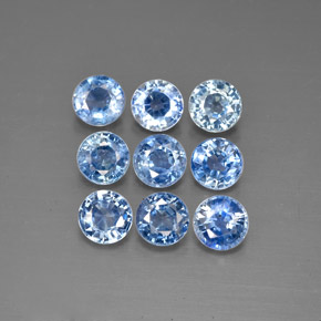 2.19 ct Blue Sapphire Gemstone, Sapphire Gem in Round Facet Shape for Sale.