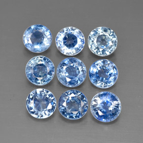 2.19 ct Blue Sapphire Stone, Natural Sapphire in Round Facet Shape for Sale