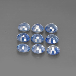 Sapphire Gemstone in 3.5 mm (calibrated) Size for Sale, Sapphire Stone in Light Blue Color